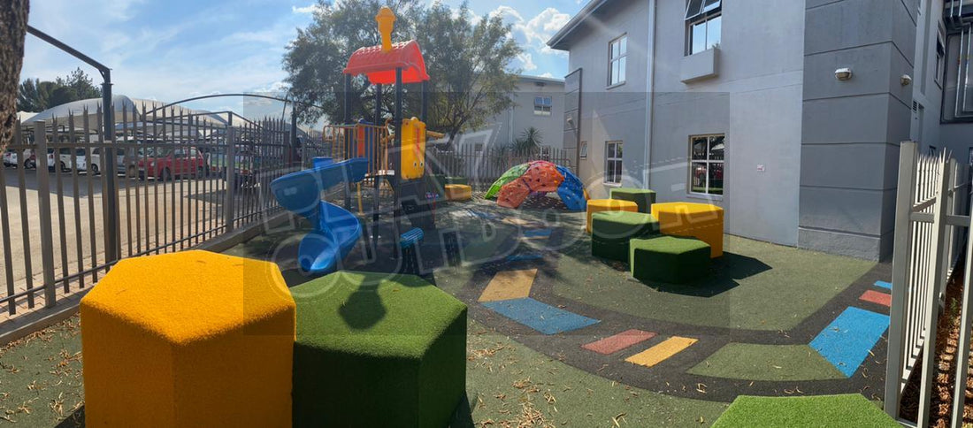 Medi-Clini: Playground with Jungle-gyms and Climbing Wall