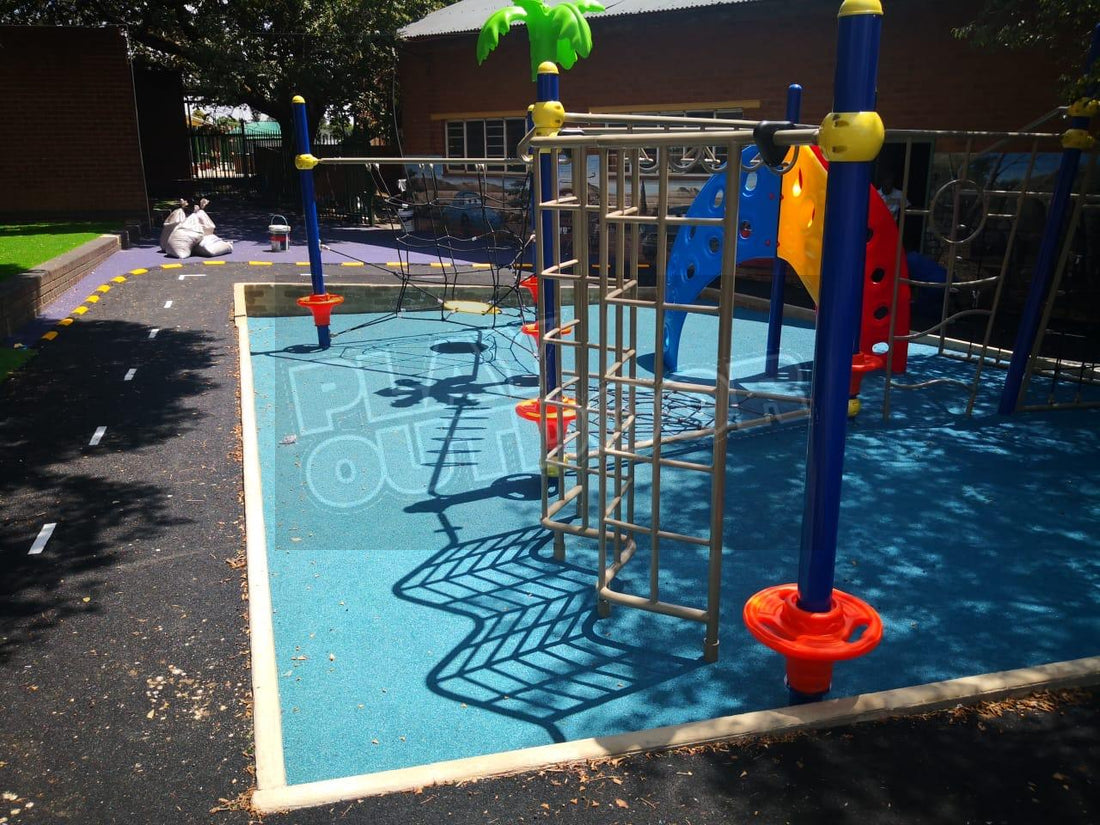 Theo Wassenaar School - Playground with Jungle-gyms and Bike Track