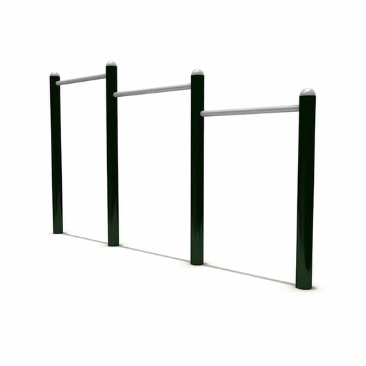 Triple Uneven Bar | PO-FE0042 | Outdoor Fitness