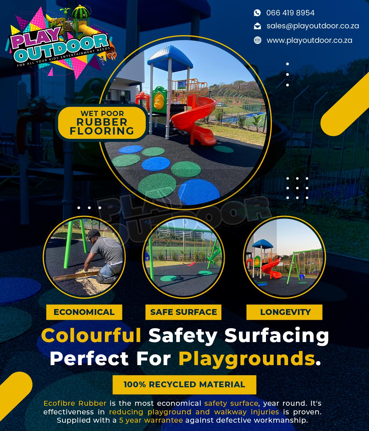 Wet Pour Rubber Flooring Play Outdoor Playground Equipment   Rubber Flooring 